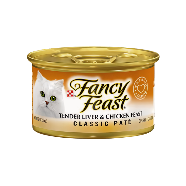 Fancy Feast פנסי פיסט פטה כבד מעודן ועוף מעדן לחתול