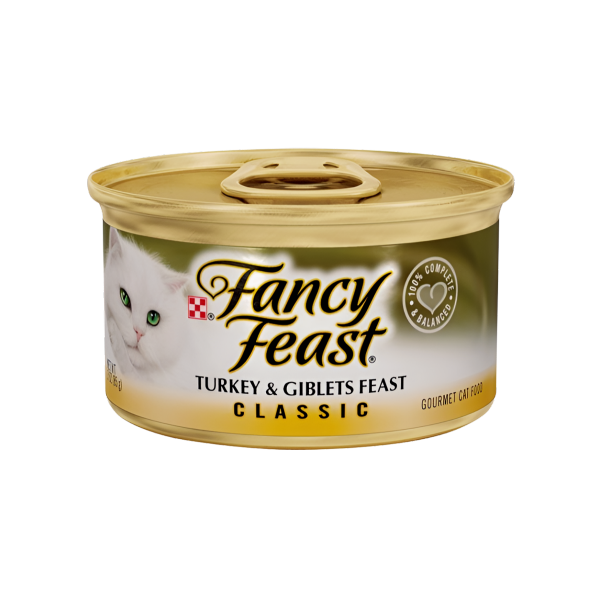 Fancy Feast פנסי פיסט פטה הודו ועוף מעדן לחתול
