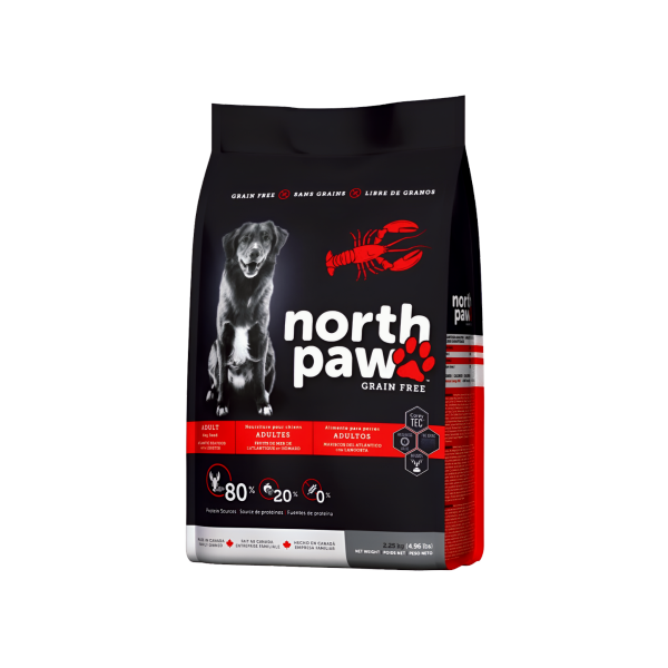 NORTH PAW נורת' פאו לכלבים בוגרים דגים ולובסטר