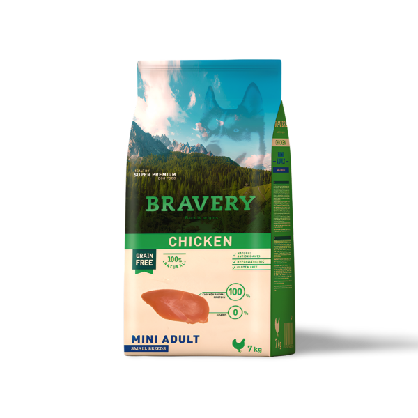 Bravery ברייברי עוף כלבים בוגר גזע קטן
