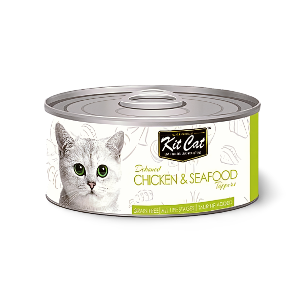 Kit Cat קיט קט מעדן עוף ופירות ים