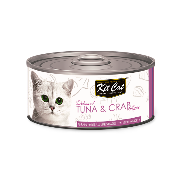 Kit Cat קיט קט שימור טונה ובשר סרטן דיבון