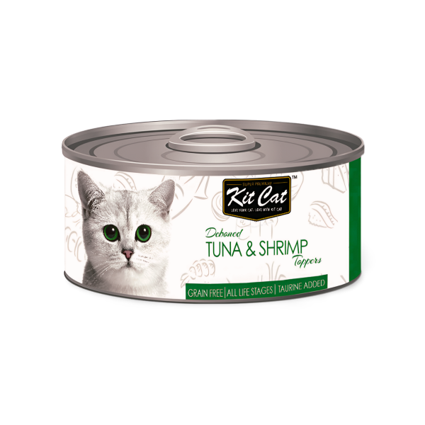 Kit Cat קיט קט שימור טונה ושרימפס דיבון