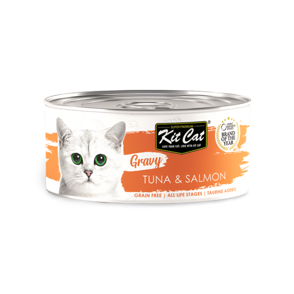 Kit Cat קיט קט שימור טונה וסלמון ברוטב