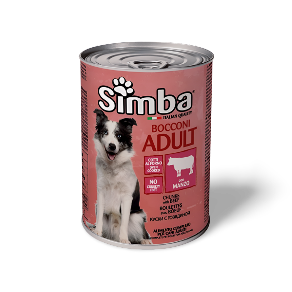 Simba סימבה שימור לכלב בטעם בשר בקר
