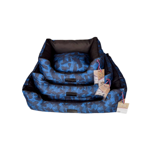 PetCare פטקר מיטה כחולה אנטי סליפ