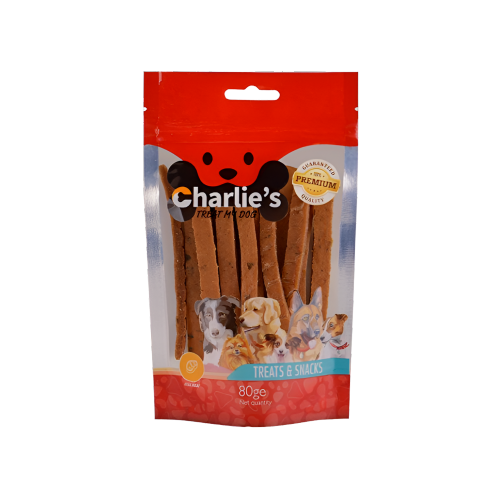 Charlie's צ'רליז חטיף רצועות בטעם סלמון