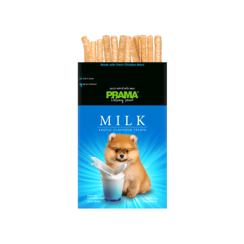 PRAMA פראמה חטיף מקלות חלב הוקאידו לכלב