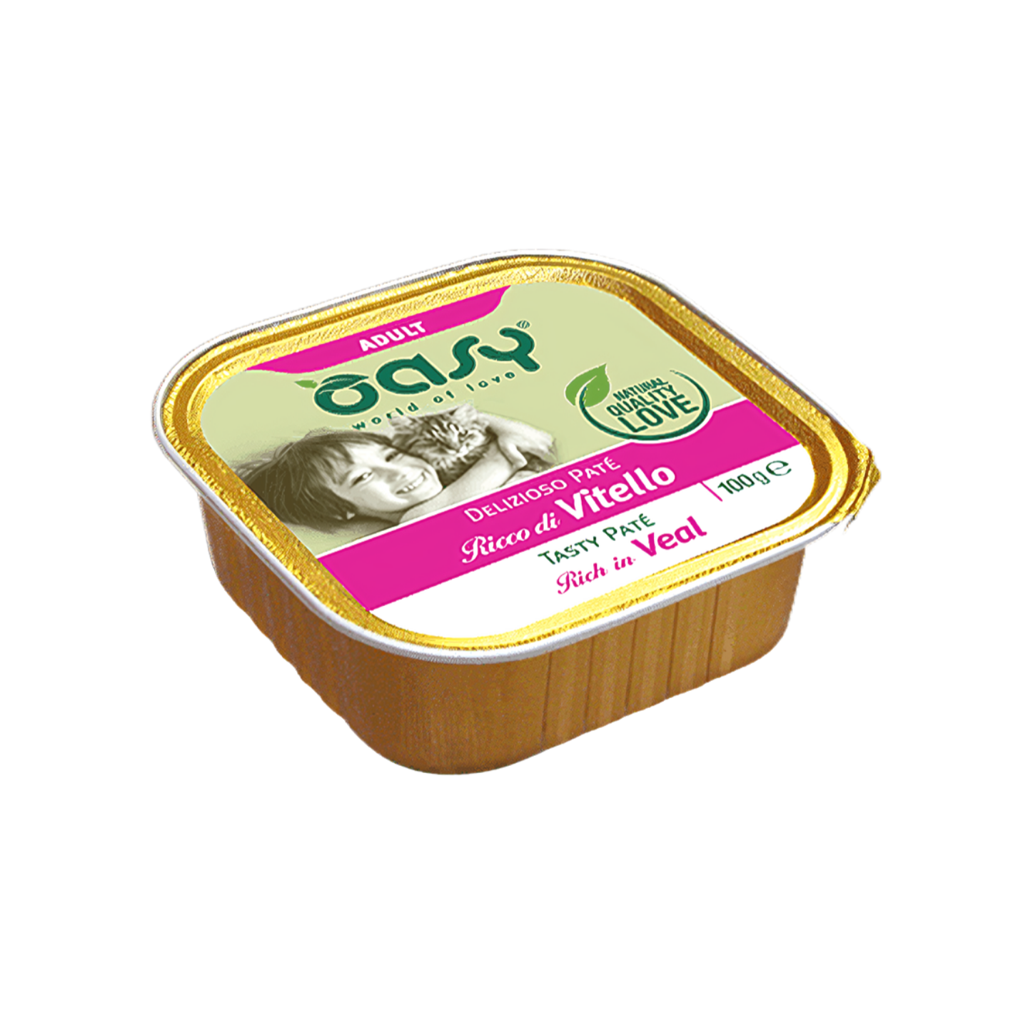 OASY אואסי מעדן פטה עגל לחתול