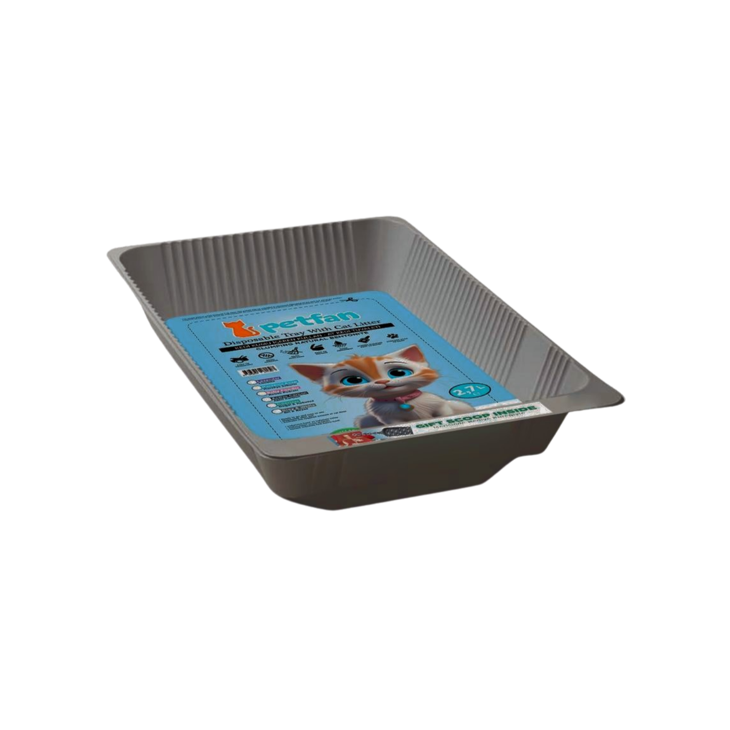 Ultra Pet אולטרה פט ערכת שירותים חד פעמי עם חול מתגבש