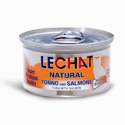 Lechat לה שאט נאטורל מעדן טונה וסלמון בג'לי לחתול