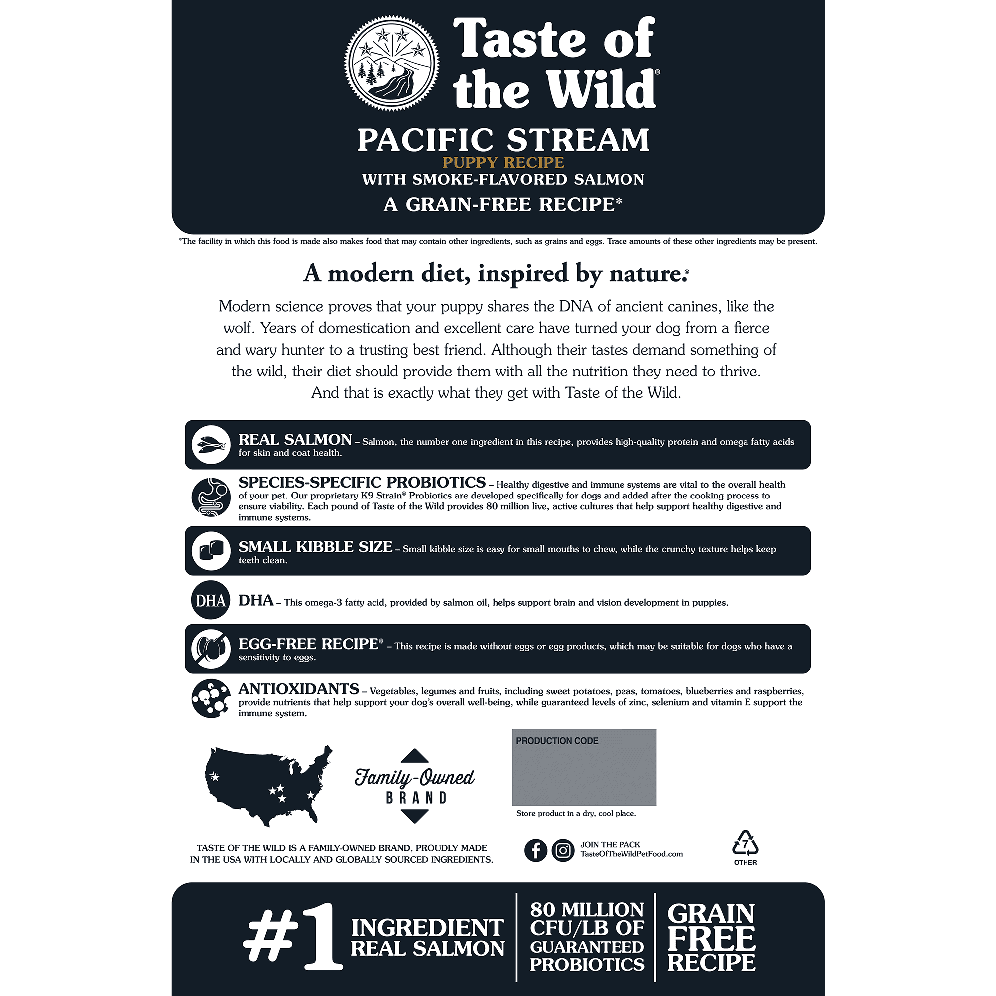 Taste Of The Wild טייסט אוף דה ווילד סלמון גורים