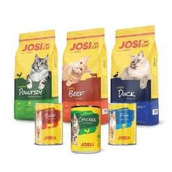 Josicat באנדל שק מזון יבש 18 ק"ג + 10 שימורים