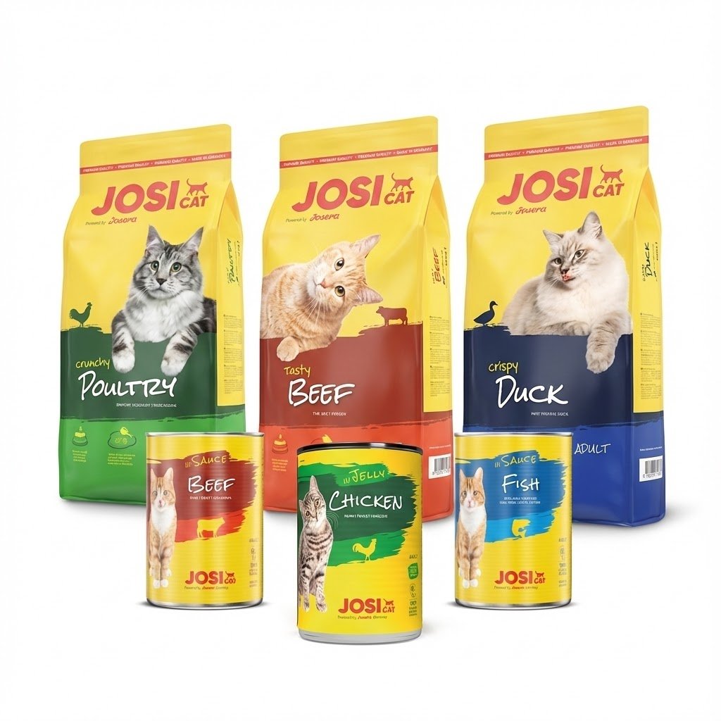 Josicat באנדל שק מזון יבש 18 ק"ג + 10 שימורים