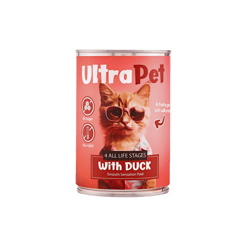 Ultra Pet אולטרה פט פטה בטעם ברווז לחתול