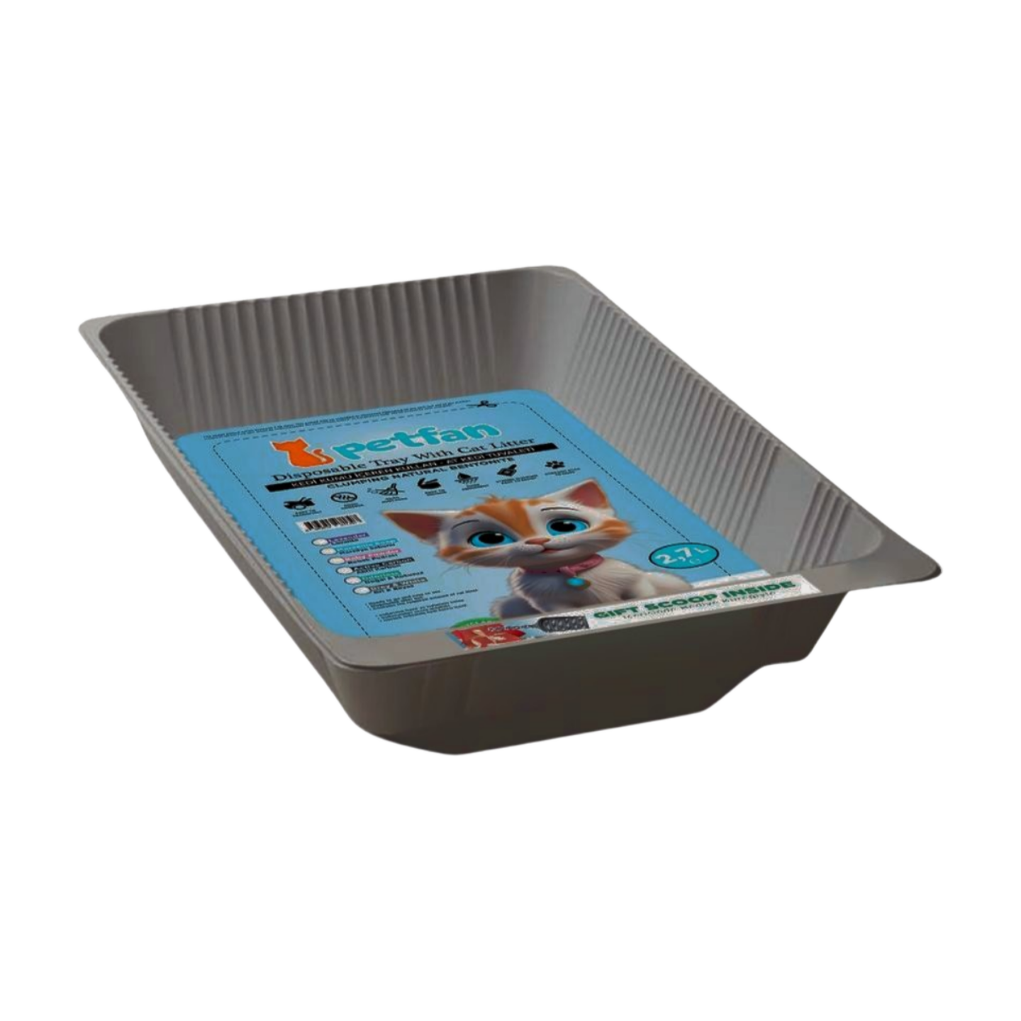 Ultra Pet אולטרה פט ערכת שירותים חד פעמי עם חול מתגבש
