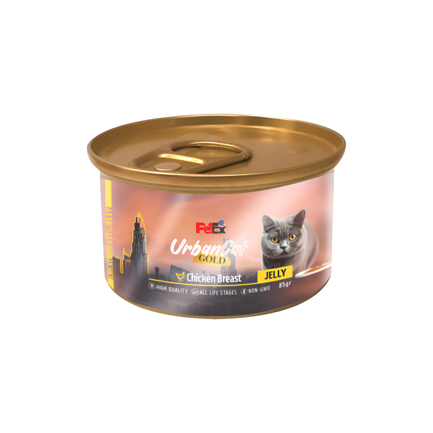 Urban Cat אורבן קט גולד מעדן חזה עוף בג'לי לחתול