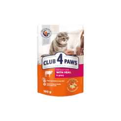 Club4Paws קלאב 4 פאו חתולים אדולט עגל