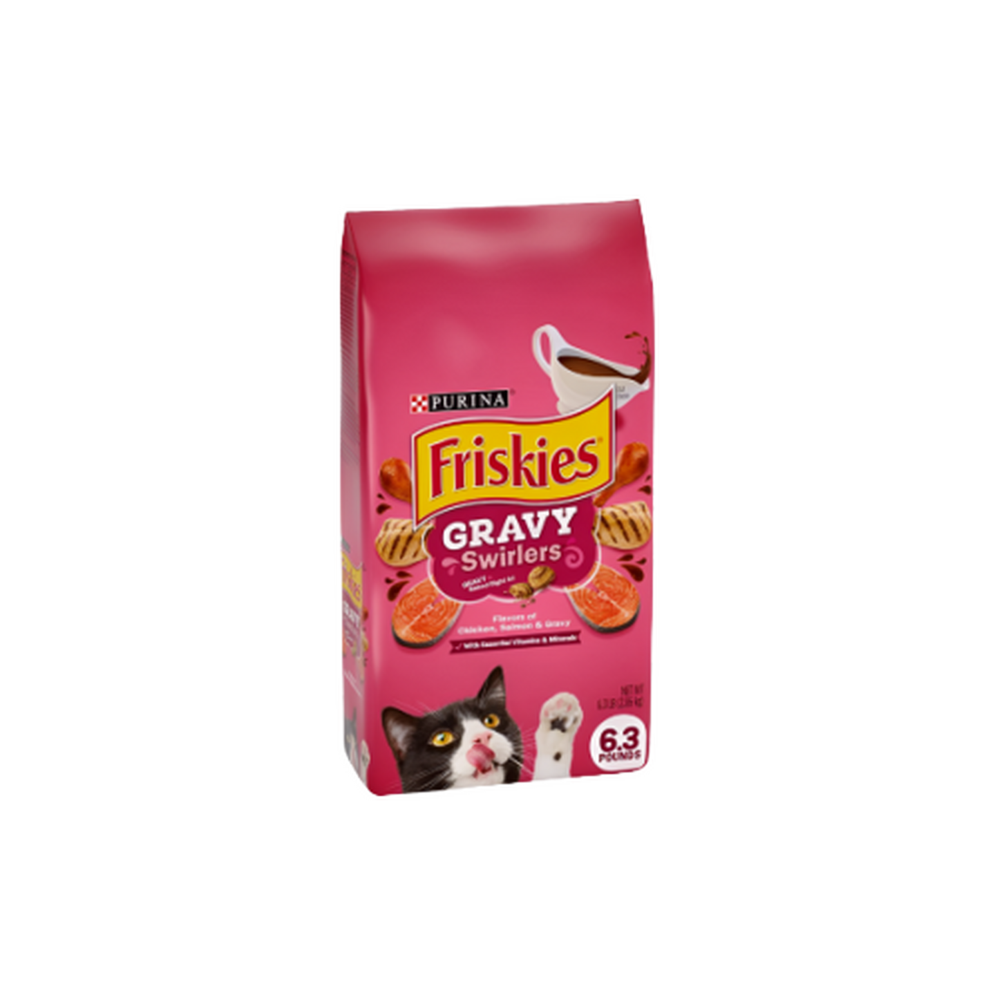Friskies פריסקיז חתולים גרייבי עוף וסלמון ברוטב
