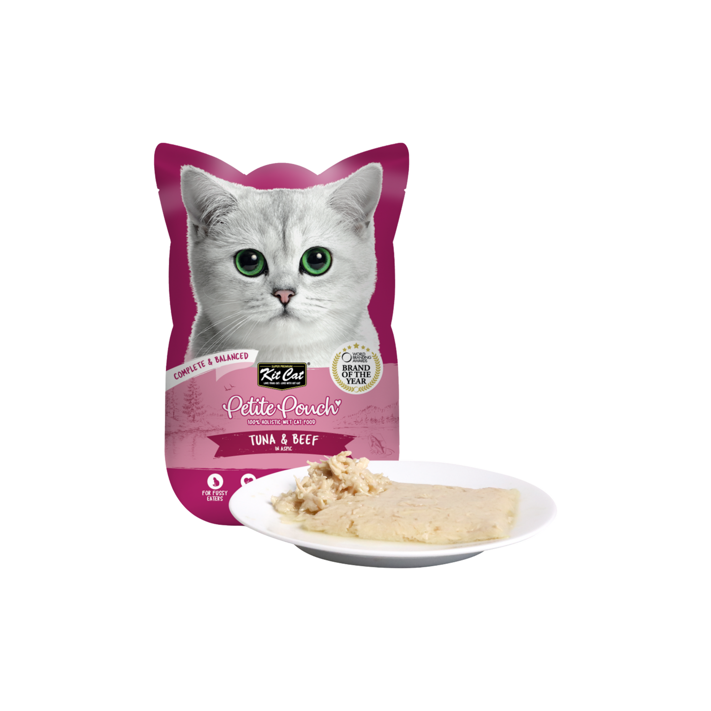 Kit Cat קיט קט פאוץ' טונה ובקר