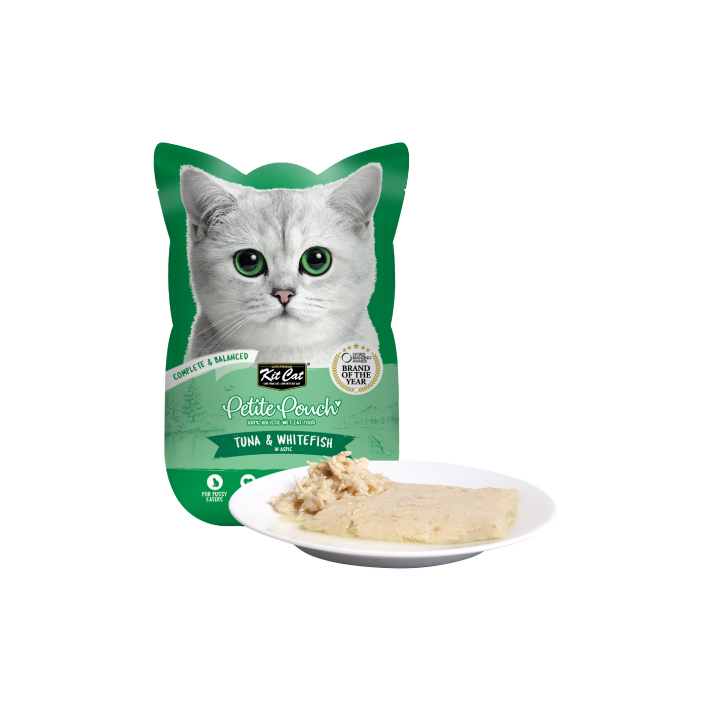 Kit Cat קיט קט פאוץ' טונה ודג לבן