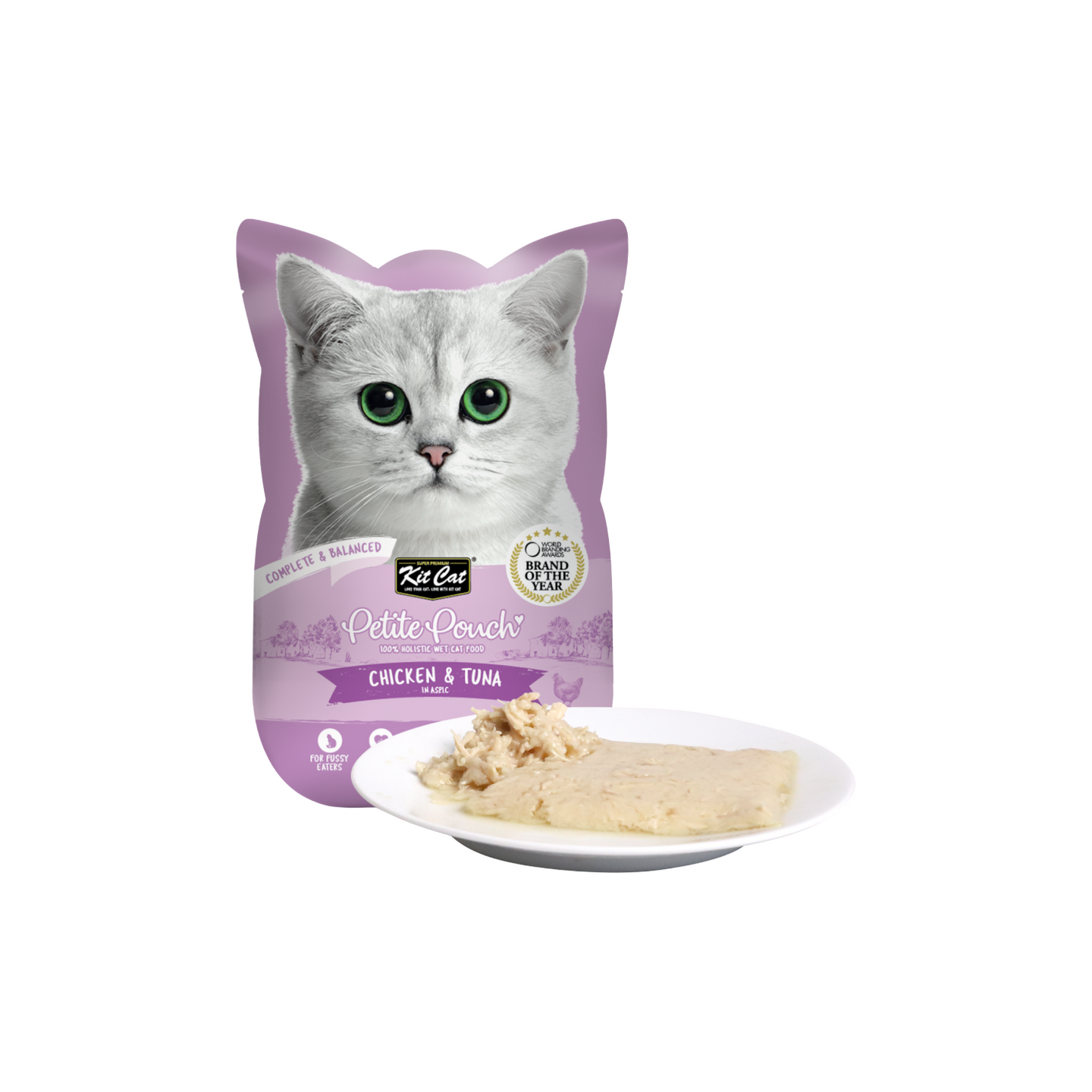 Kit Cat קיט קט פאוץ' טונה ועוף בג'לי