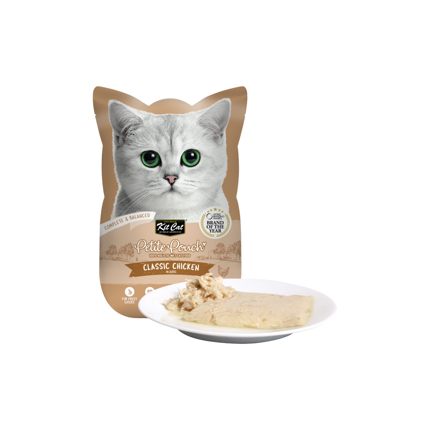 Kit Cat קיט קט פאוץ' עוף קלאסי