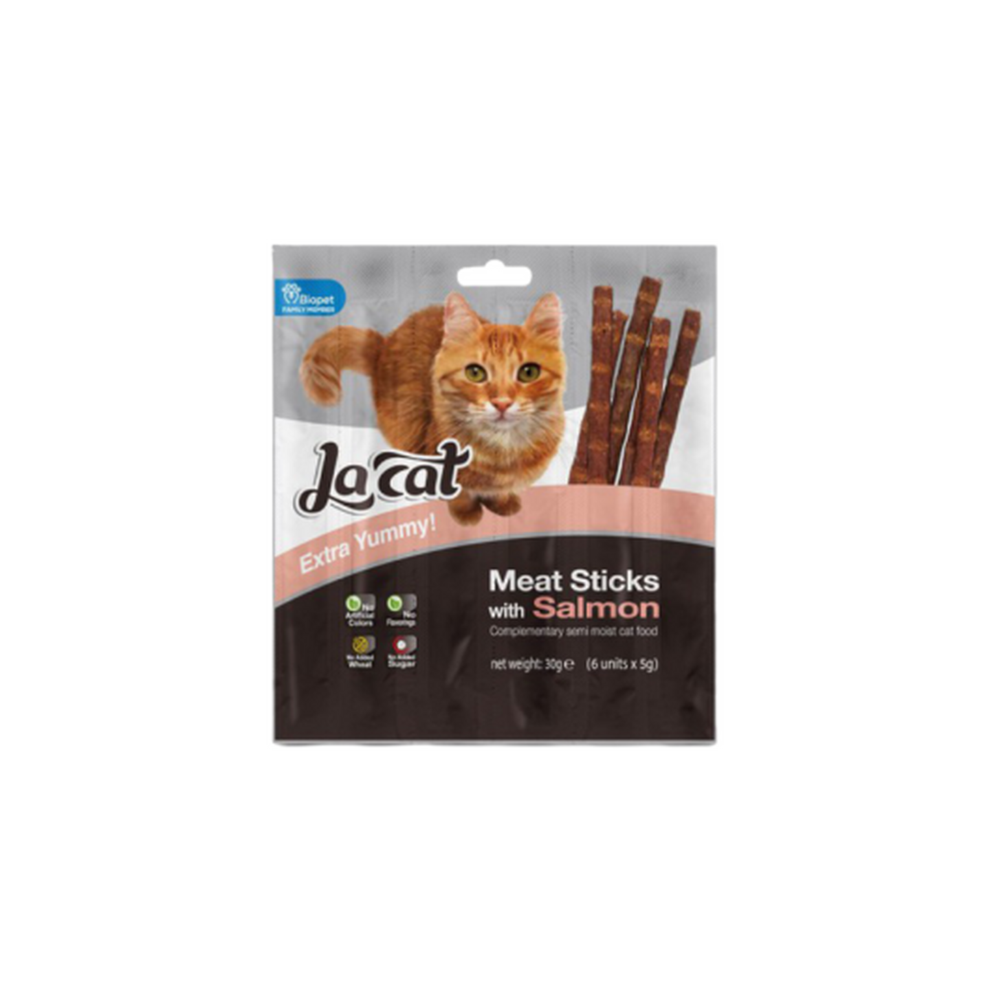 La-Cat לה קט סטיקים בטעם בשר עם סלמון