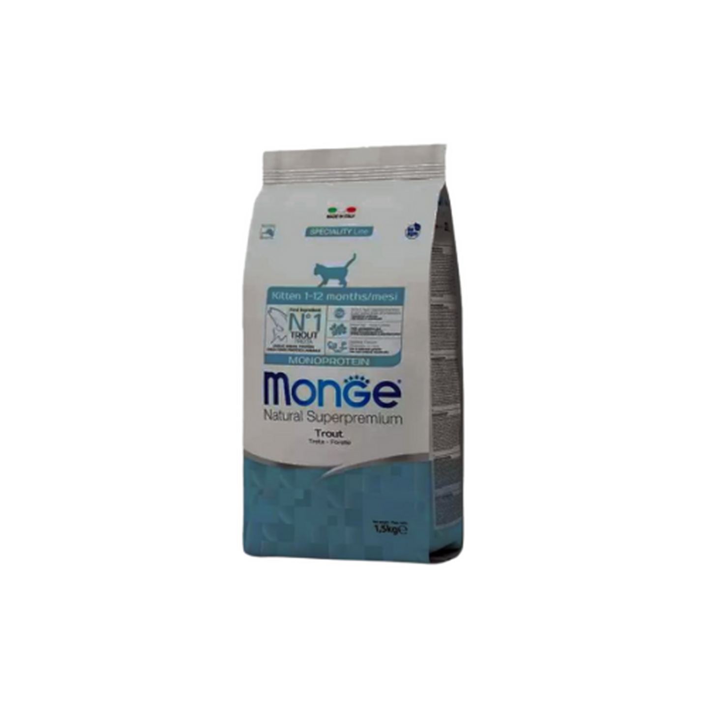 Monge מונג' חתולים גורים בטעם פורל