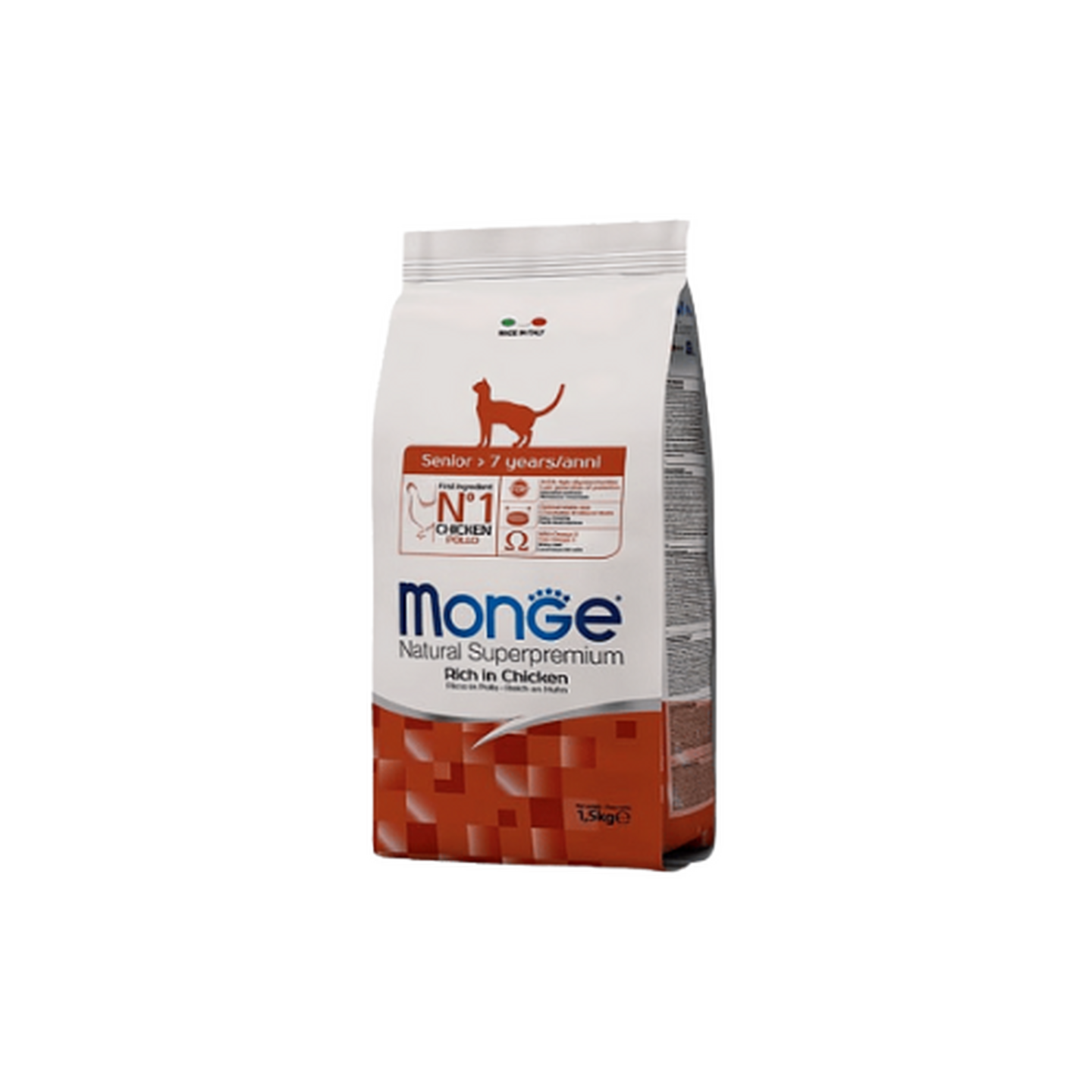 Monge מונג' חתולים עוף סניור