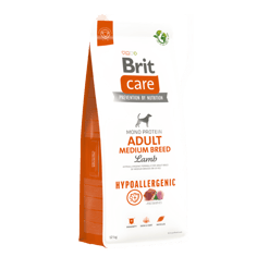 Brit Care בריט קר היפו אלרגני בוגר גזע בינוני בטעם כבש