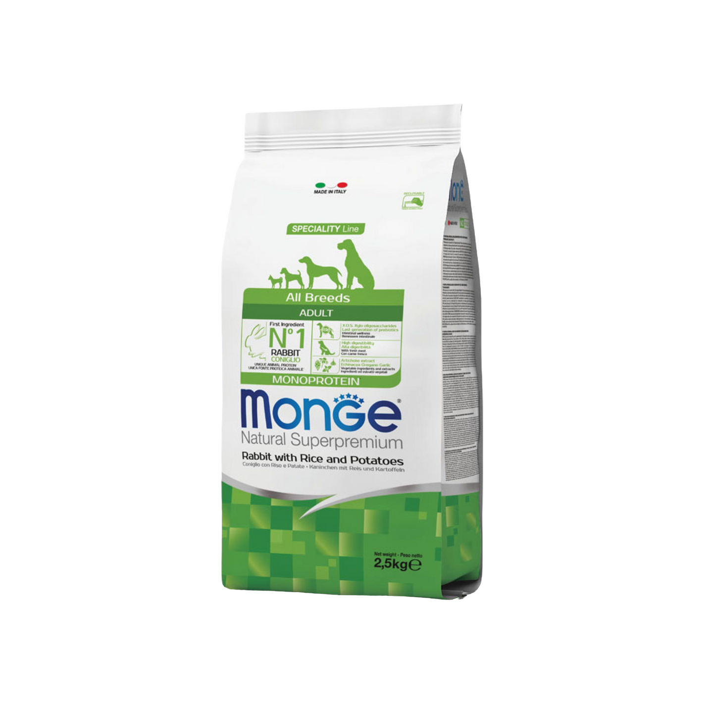 Monge מונג' בוגרים ארנבת אורז ותפוחי אדמה