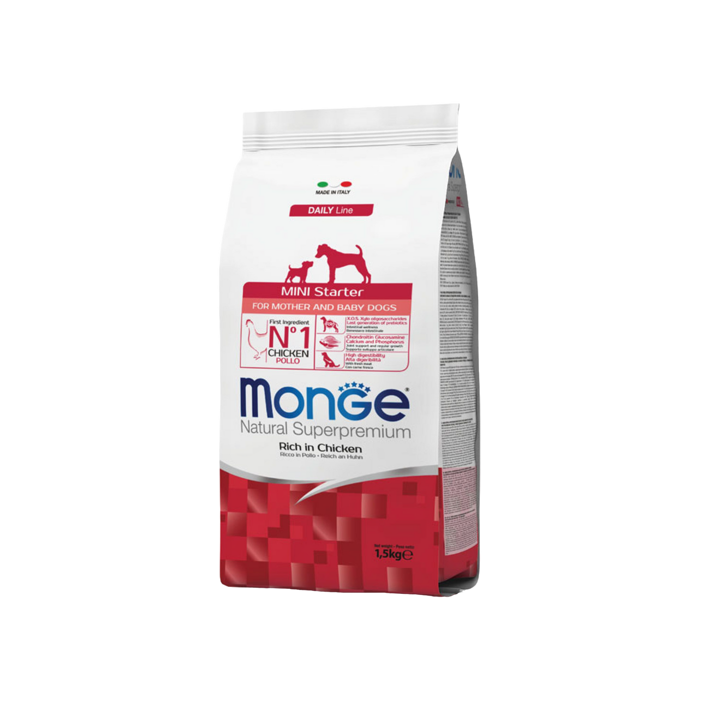 Monge מונג' גזע קטן גורים ואמהות מניקות