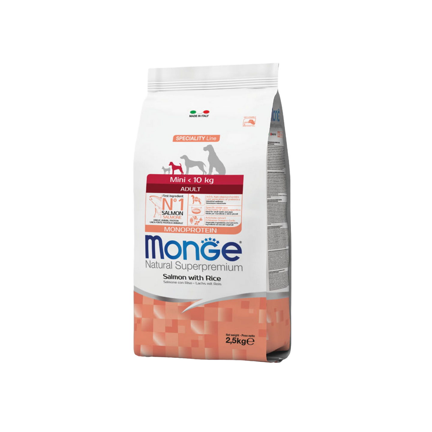 Monge מונג' מיני בוגרים סלמון ואורז