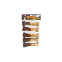 Petex פטקס עצם דחוסה לכלב (אריזת חיסכון) בגודל 8 אינץ', בטעמי קפה ונטוראל