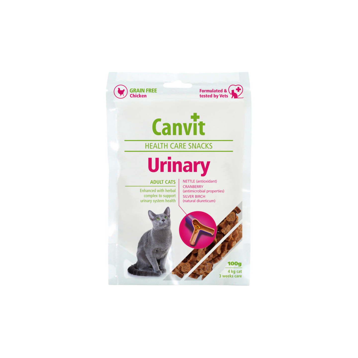 Canvit קנביט חטיף לחתולים יורינרי עוף