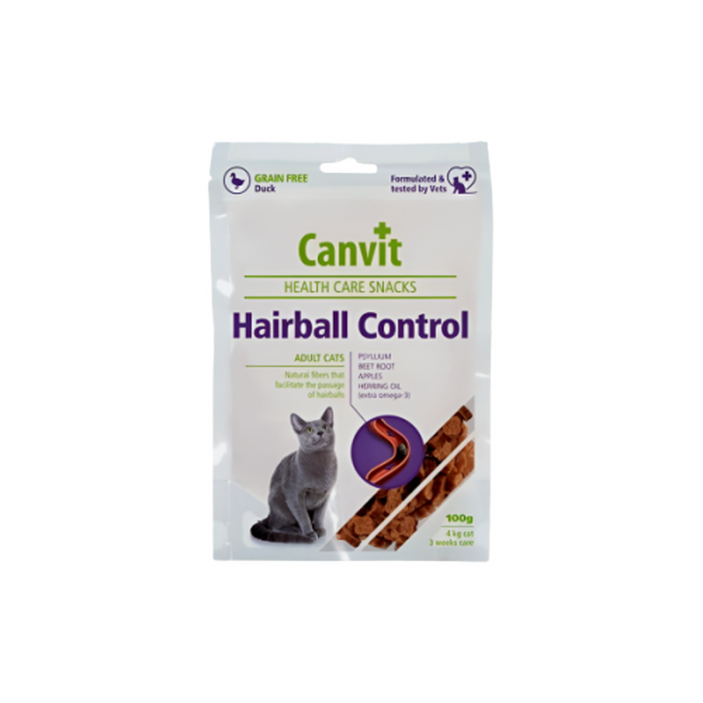 Canvit קנביט חטיף לחתול היירבול ברווז