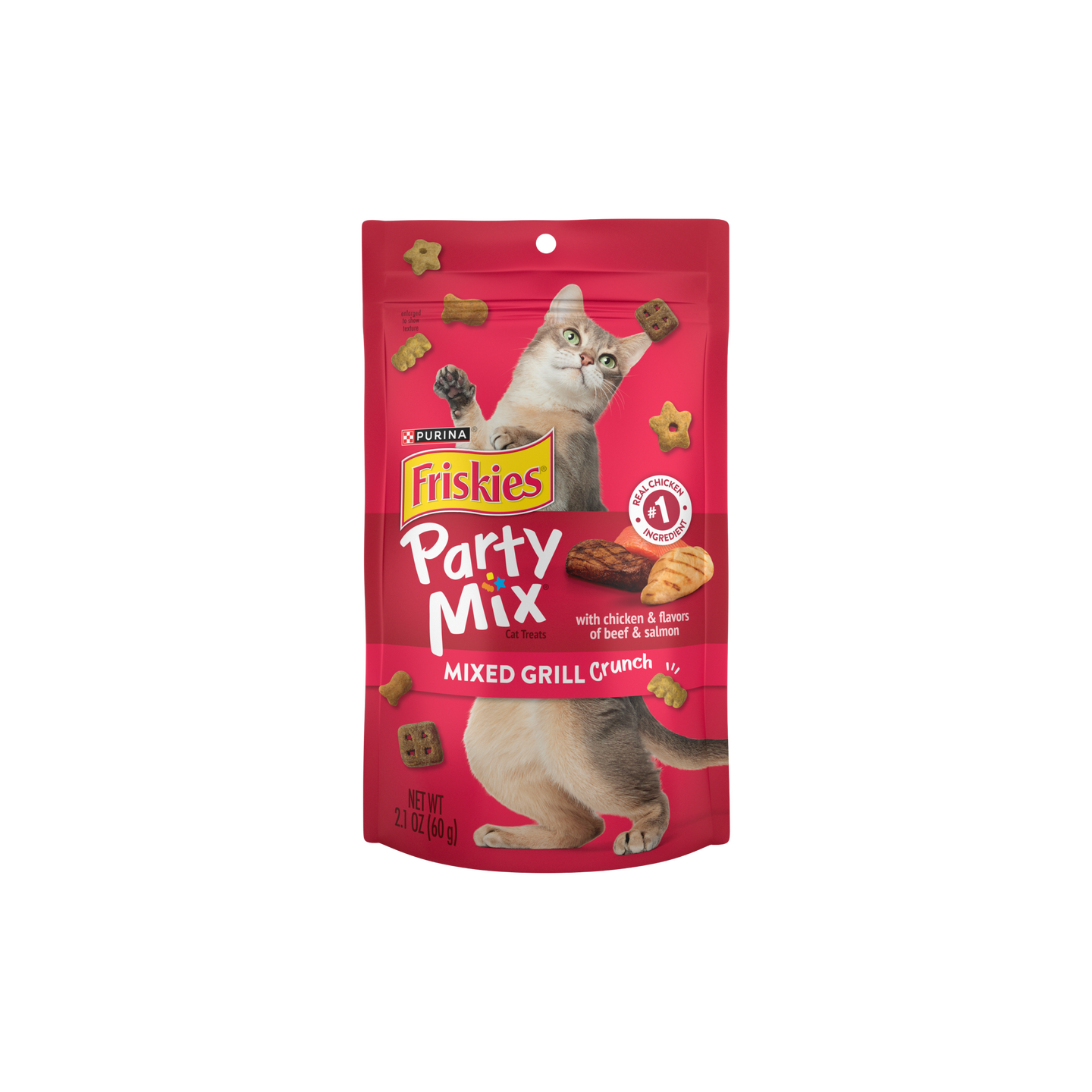 Friskies פריסקיז חטיף פארטי מיקס קראנץ' מיקס גריל