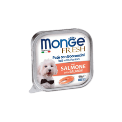 Monge מונג' פרש לכלב נתחי סלמון