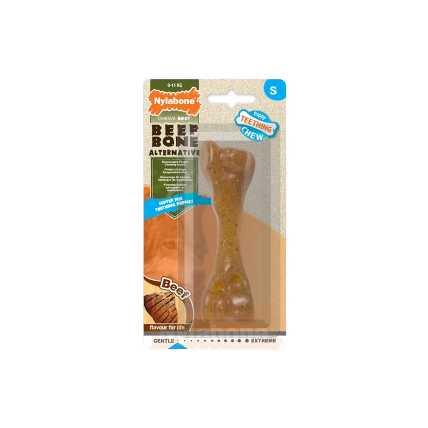 Nylabone ניילבון עצם בקר לגורים