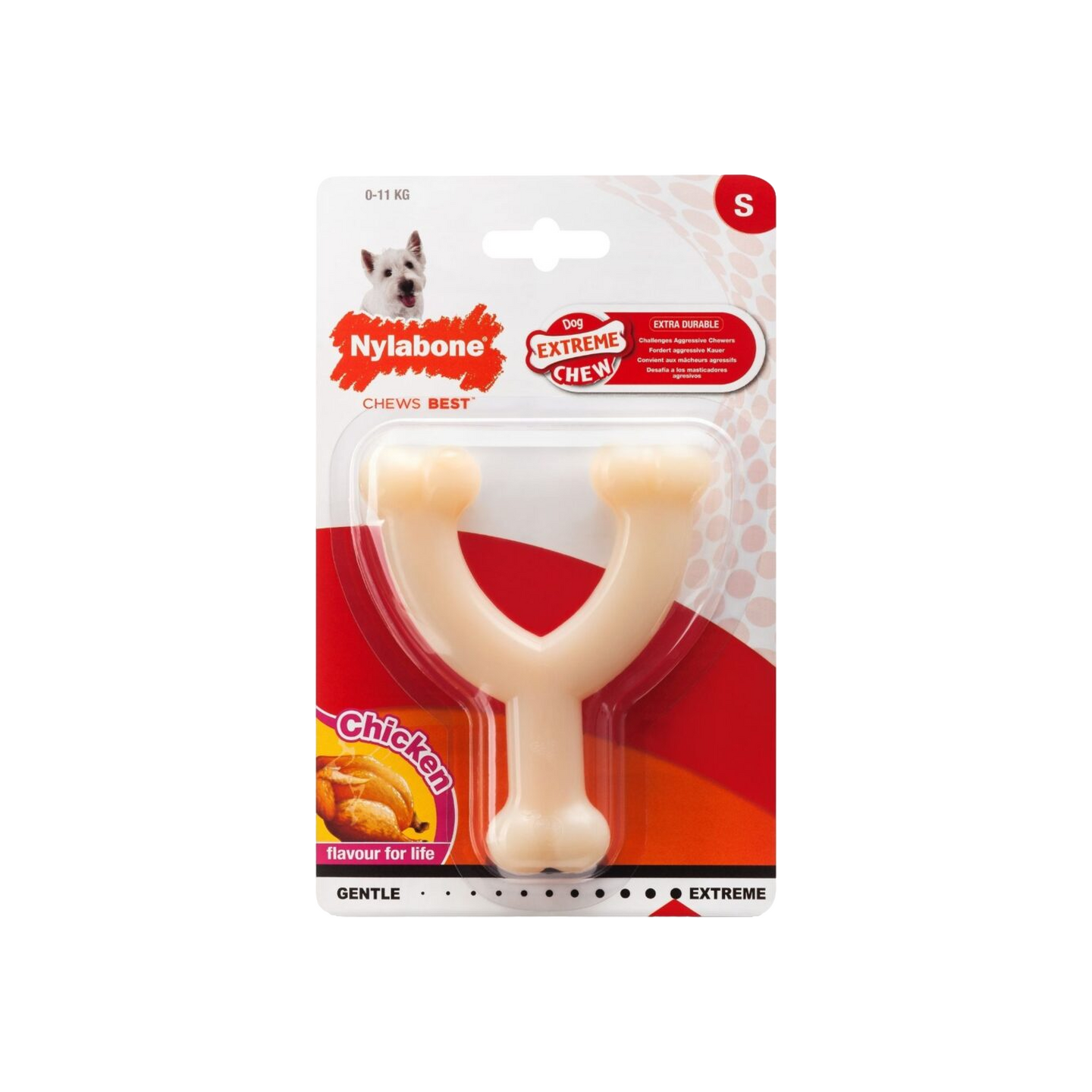 Nylabone ניילבון עצם בריח קטנה בטעם עוף