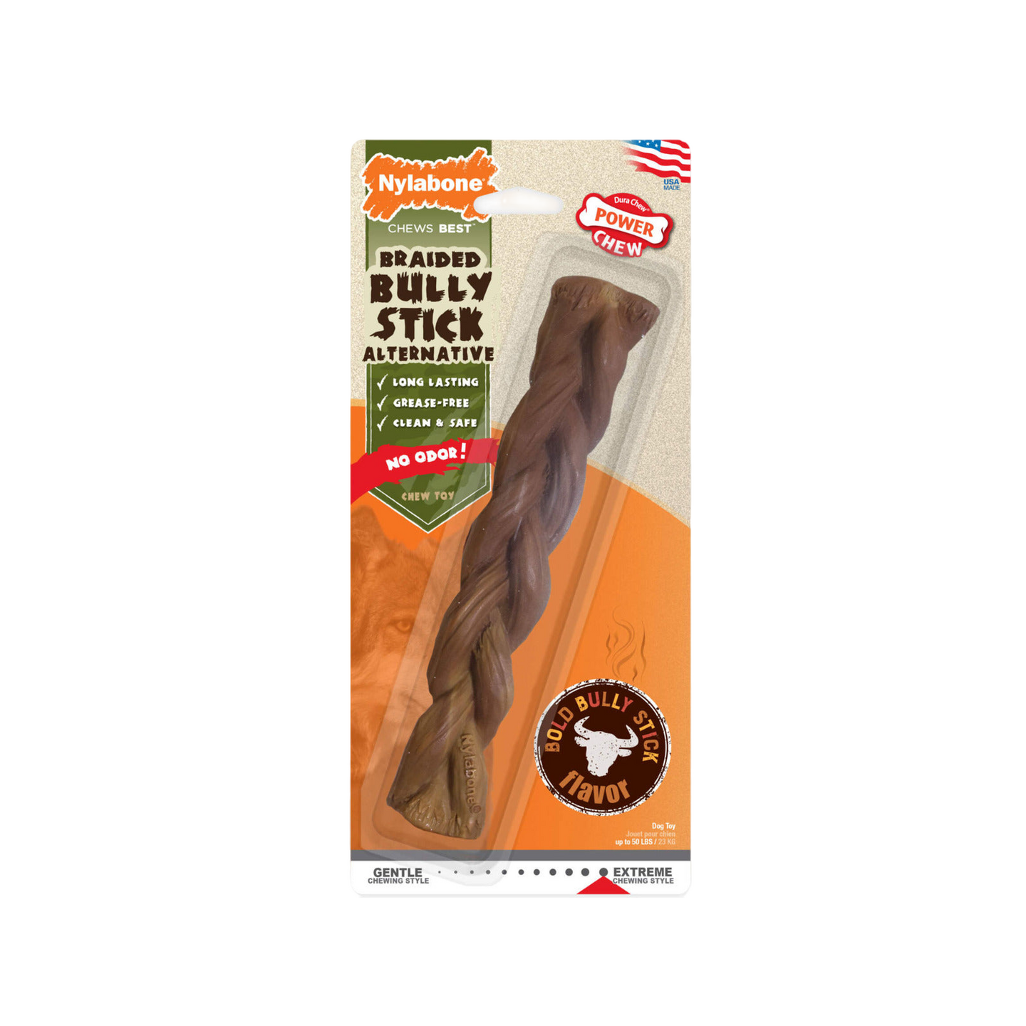 Nylabone ניילבון בולי סטיק צמה בקר