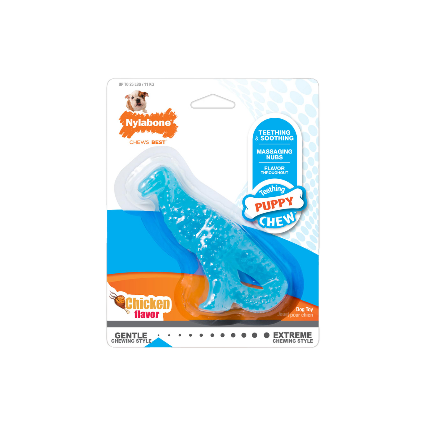 Nylabone ניילבון נשכן דינו עוף לגורים