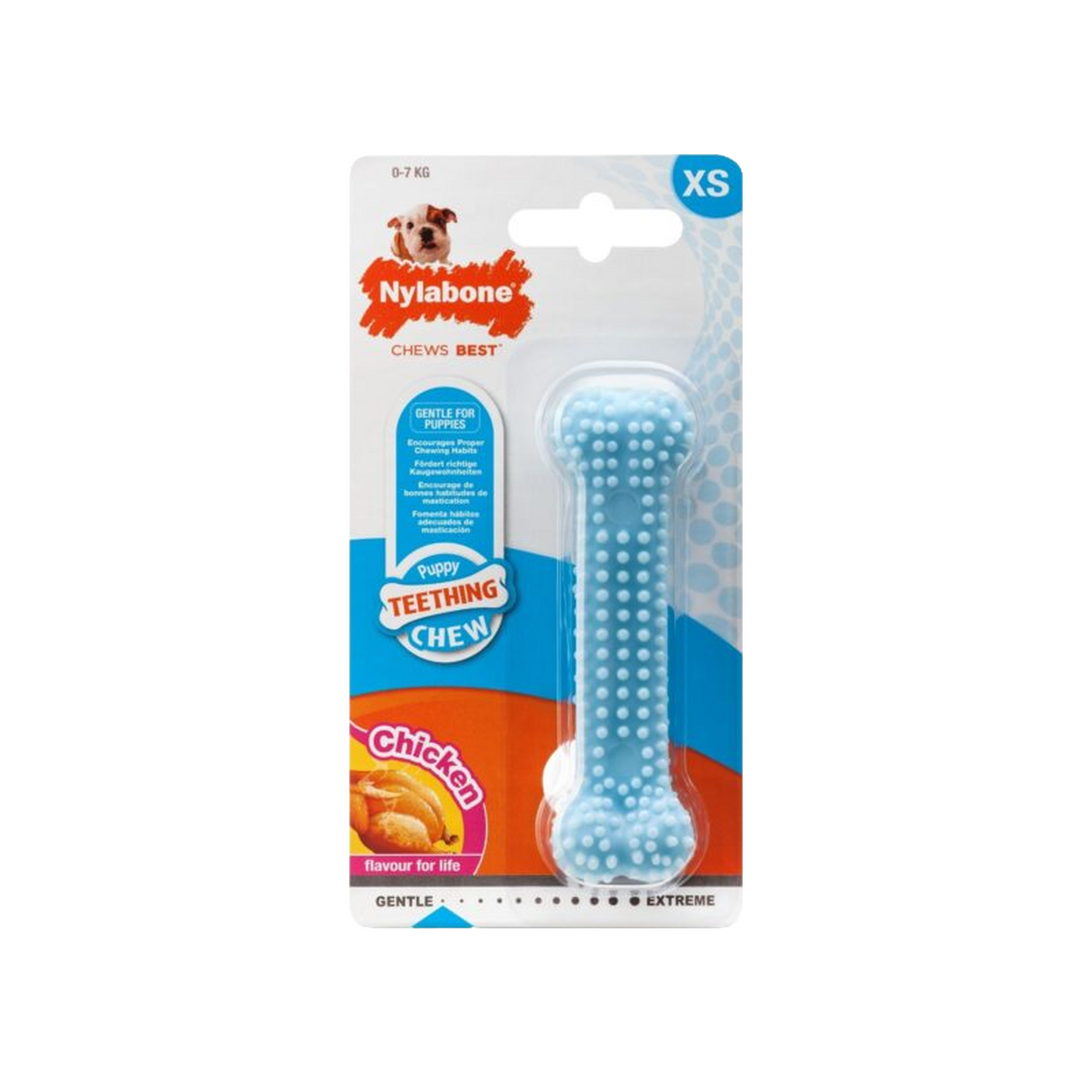 Nylabone ניילבון נשכן זיזים עוף לגורים