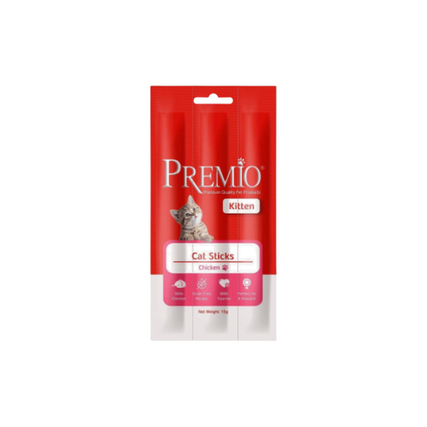 Premio פרמיו סטיקים חתלתול עם עוף