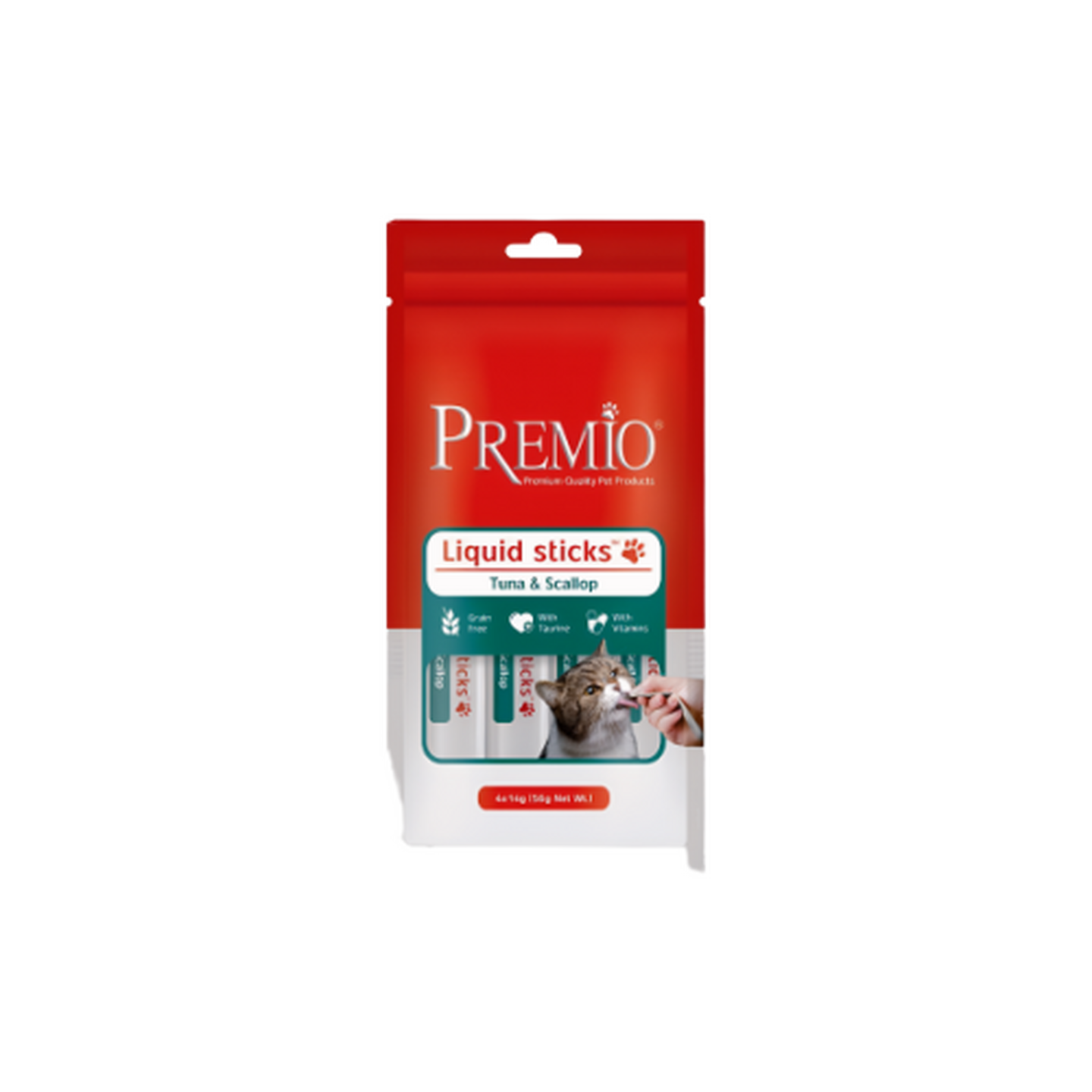 PREMIO פרמיו חטיף שלוק בטעם טונה וצדפות