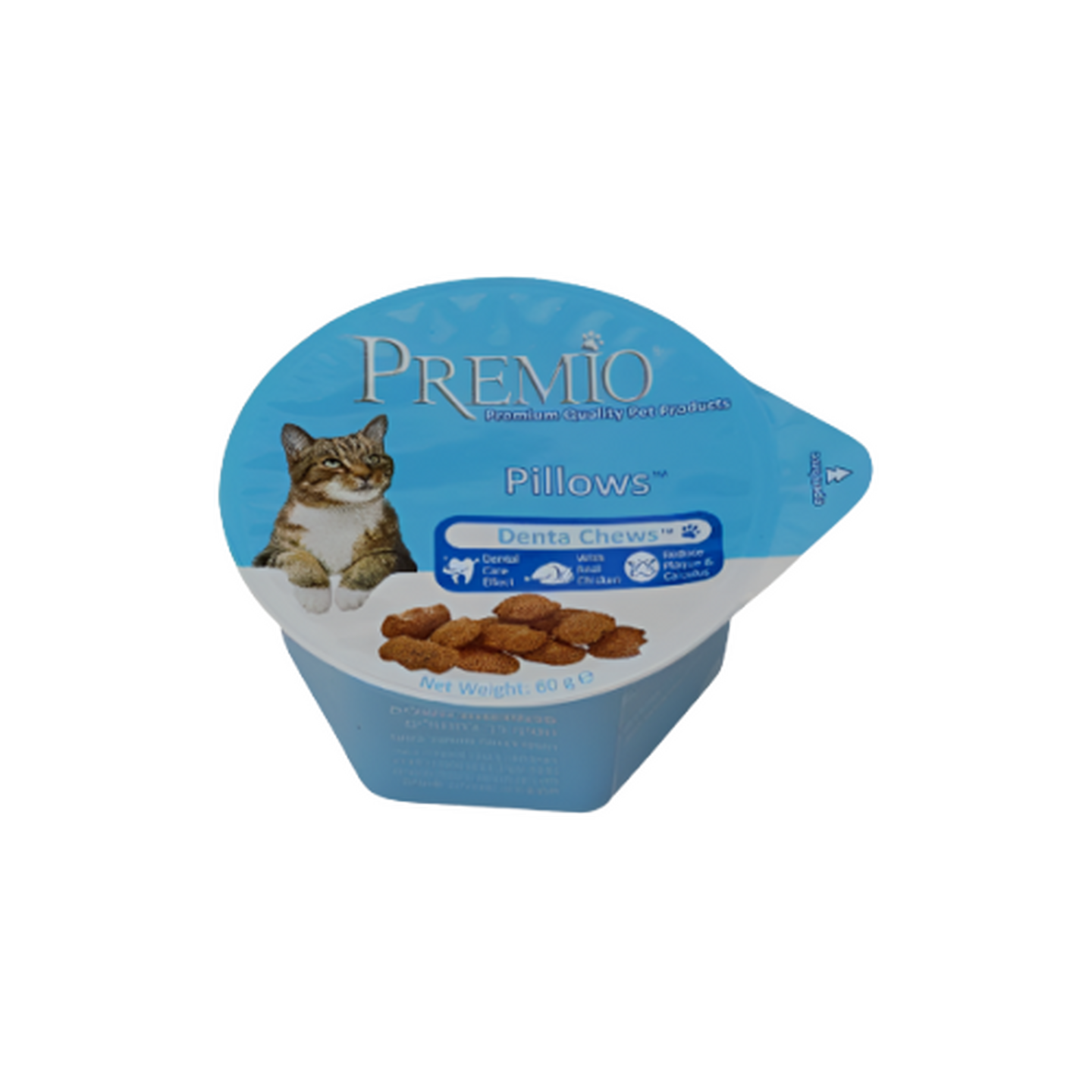 Premio פרמיו חטיף כריות לחתול עוף דנטלי