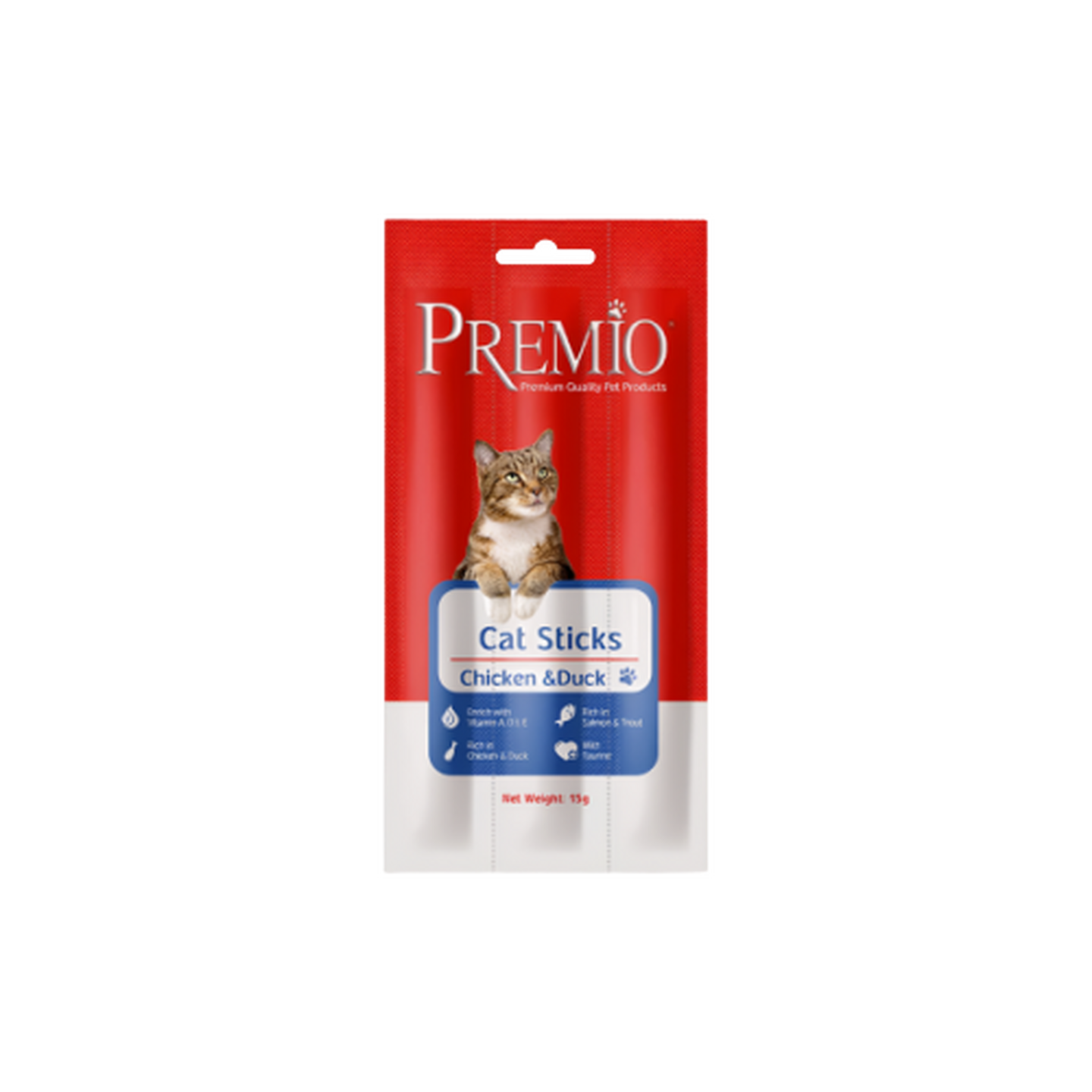 Premio פרמיו סטיקים בטעם עוף וברווז