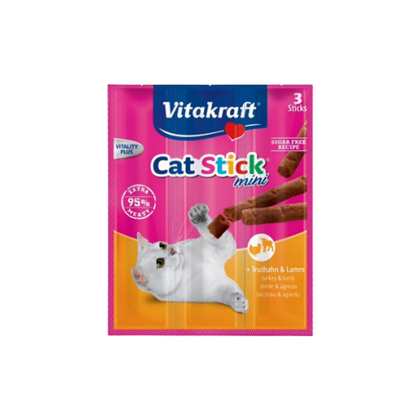 VitaKraft ויטהקראפט סטיקים הודו וכבש לחתולים
