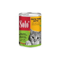 SOLO סולו שימורי חתול ארנבת נתחים